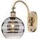 Ballston Rochester 13.38"H Brushed Brass Adjustable Sconce w/ Smoke Sh