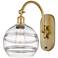Ballston Rochester 13.38"H Gold Adjustable Sconce w/ Clear Shade