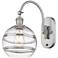 Ballston Rochester 13.38"H Satin Nickel Adjustable Sconce w/ Clear Sha