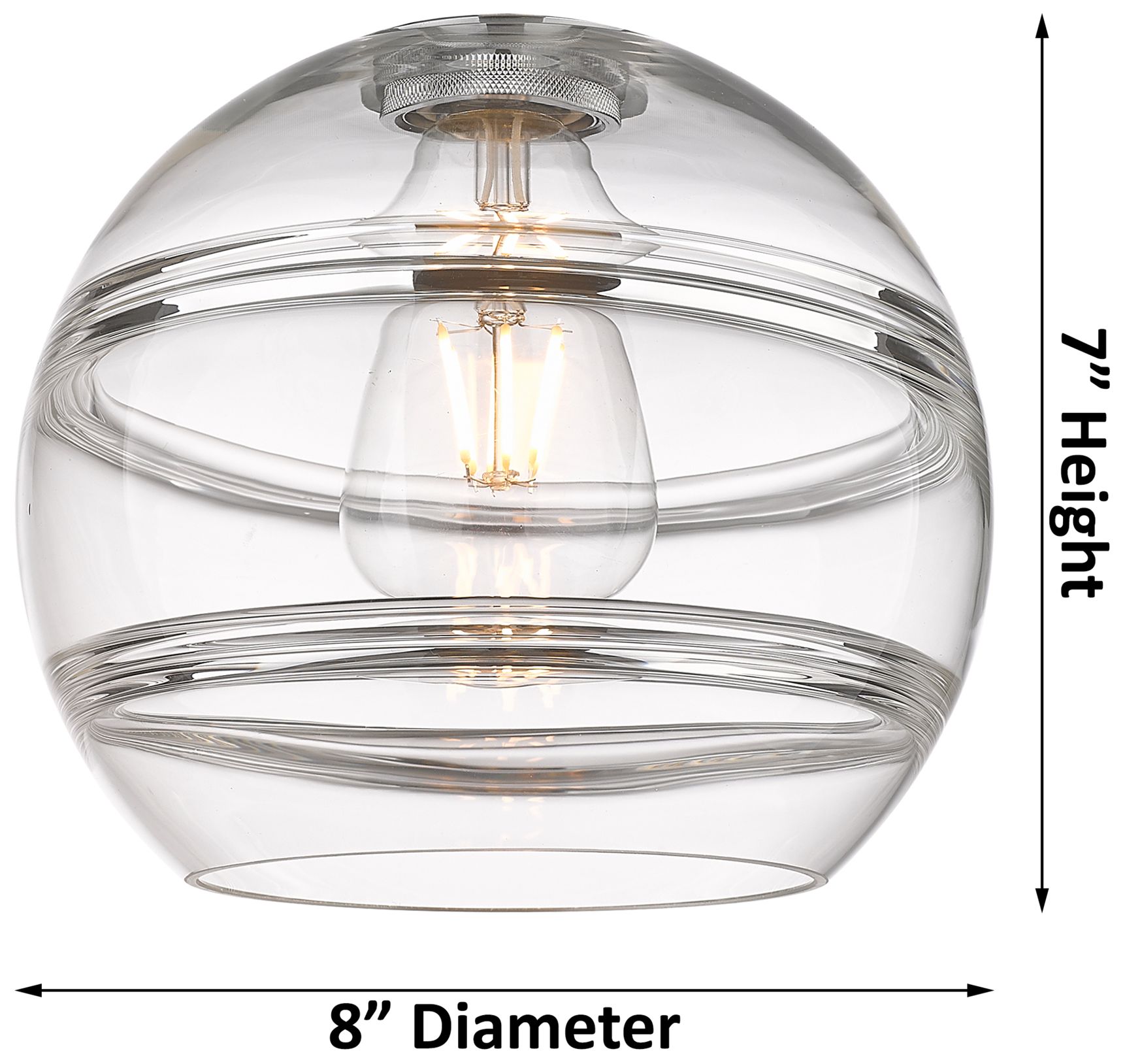 Image 4 Ballston Rochester 14.5"W 3-Light Satin Nickel Cord Pendant w/ Smoke S more views