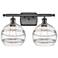 Ballston Rochester 18"W 2 Light Oil Rubbed Bronze Bath Light w/ Clear