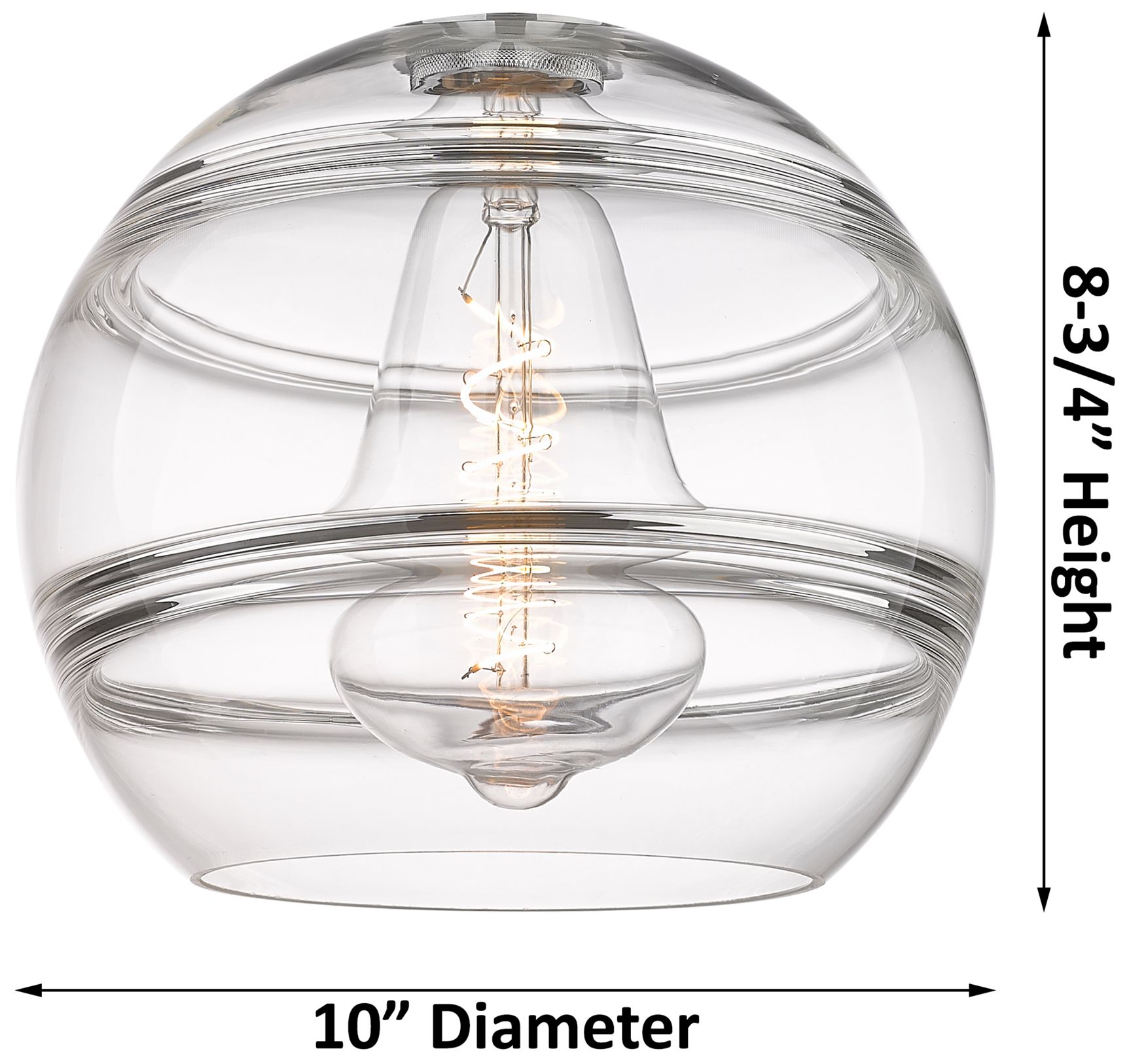 Image 4 Ballston Rochester 21.75"W 3-Light Satin Nickel Flush Mount w/ Smoke S more views