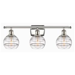 Ballston Rochester 26"W 3 Light Polished Nickel Bath Light