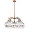 Ballston Rochester 28"W 5-Light Copper Stem Chandelier w/ Clear Shade