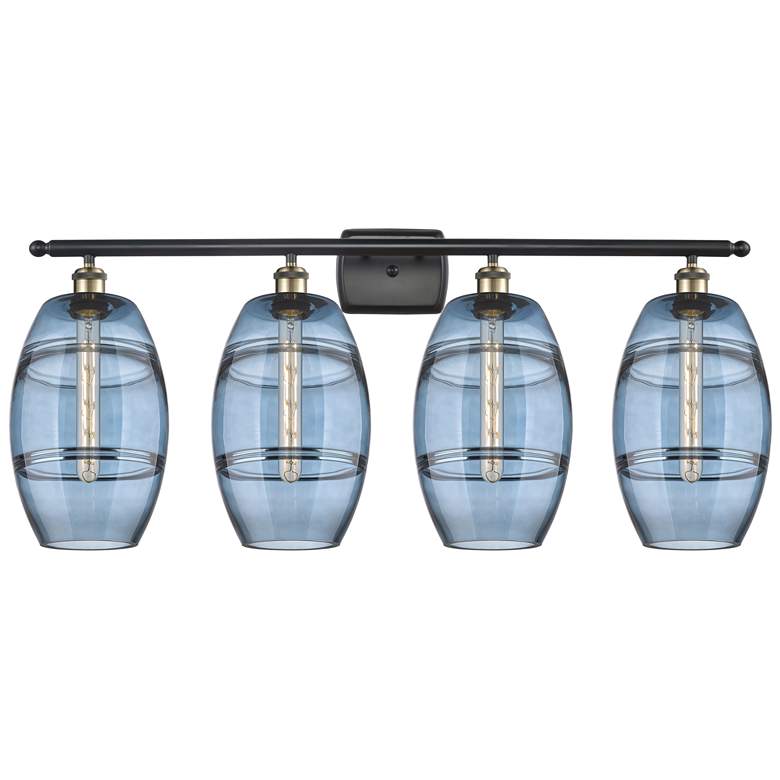 Image 1 Ballston Rochester 28"W 5-Light Oiled Bronze Stem Chandelier w/ Clear