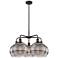Ballston Rochester 28"W 5-Light Oiled Bronze Stem Chandelier w/ Smoke