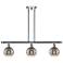 Ballston Rochester 36"W 3-Light Chrome Stem Island Light w/ 6" Sm