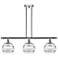 Ballston Rochester 36"W 3-Light Chrome Stem Island Light w/ 8" Cl