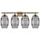Ballston Rochester 4-Light Gold Vanity Light w/ Clear Shade