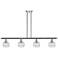 Ballston Rochester 48"W 4-Light Chrome Stem Island Light w/ 6" Cl