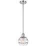 Ballston Rochester 5.88"W Chrome Stemmed Mini Pendant w/ Clear Shade