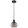 Ballston Rochester 5.88"W Oiled Bronze Corded Mini Pendant w/ Smoke Sh