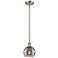 Ballston Rochester 5.88"W Satin Nickel Stemmed Mini Pendant w/ Smoke S