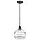 Ballston Rochester 8"W Oil Rubbed Bronze Corded Mini Pendant w/ Clear