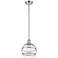 Ballston Rochester 8"W Polished Chrome Stemmed Mini Pendant w/ Clear S