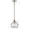 Ballston Rochester 8"W Polished Nickel Stemmed Mini Pendant w/ Clear S