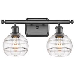 Ballston Rochester 9"H Oil-Rubbed Bronze 2-Light Wall Sconce