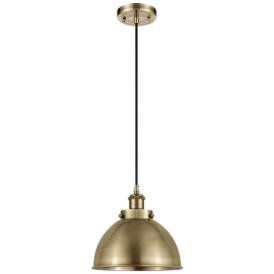 Ballston Urban 10.5" Brass Corded Mini Pendant w/ Brass Shade Ballston Urban 10.5" Brass Corded Mini Pendant w/ Brass Shade