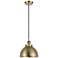 Ballston Urban 10.5" Brass LED Corded Mini Pendant w/ Brass Shade