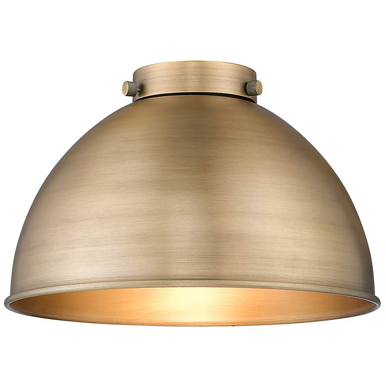 Image 3 Ballston Urban 10.5" Brushed Brass Corded Mini Pendant w/ Matte Black more views