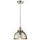 Ballston Urban 10.5" Brushed Nickel Corded Mini Pendant w/ Nickel Shad
