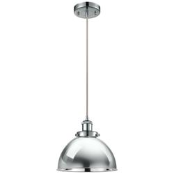 Ballston Urban 10.5" Chrome Corded Mini Pendant w/ Chrome Shade