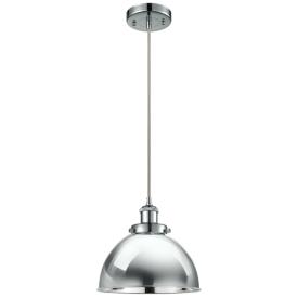 Ballston Urban 10.5" Chrome Corded Mini Pendant w/ Chrome Shade Ballston Urban 10.5" Chrome Corded Mini Pendant w/ Chrome Shade