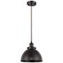 Ballston Urban 10.5" Oil Rubbed Bronze Corded Mini Pendant w/ Shade