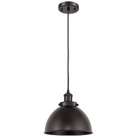 Image1 of Ballston Urban 10.5" Oil Rubbed Bronze LED Corded Mini Pendant w/ Shad