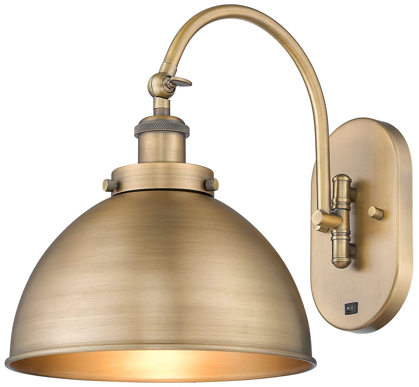 Ballston Urban 10" High Brushed Brass LED Wall Sconce
