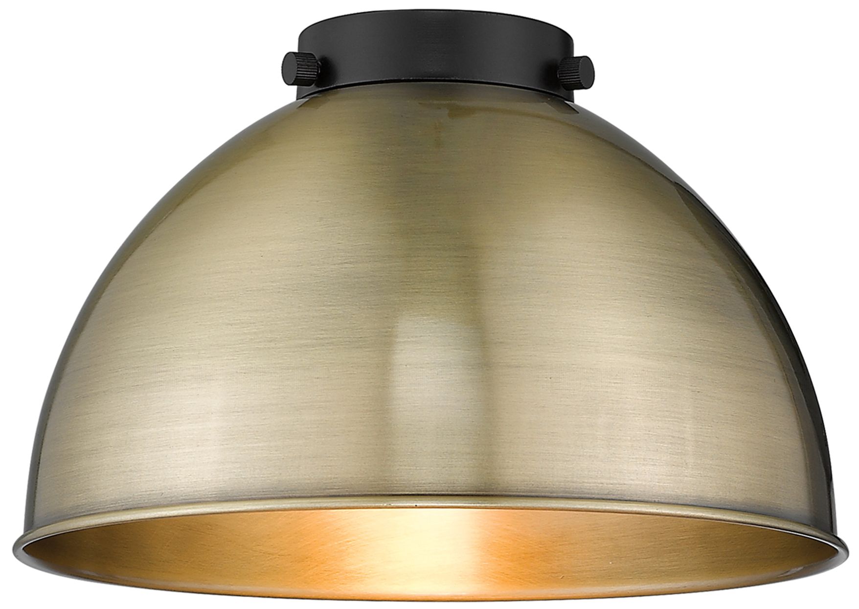 Image 3 Ballston Urban 10"W Antique Brass Stem LED Pendant w/ Antique Brass Sh more views