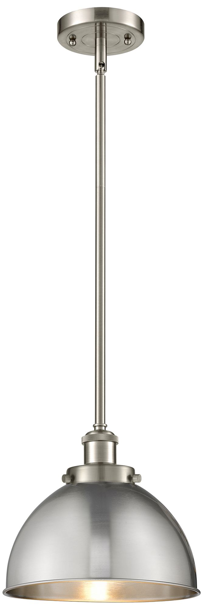 Ballston Urban 10"W Brushed Satin Nickel Stem LED Pendant