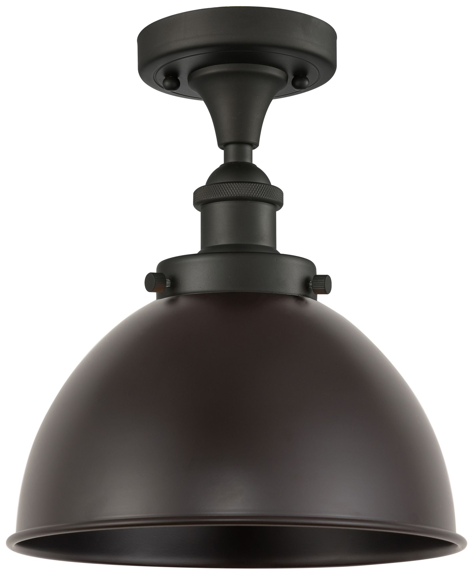 Ballston Urban 10"W Oil Rubbed Bronze Semi.Flush Mount