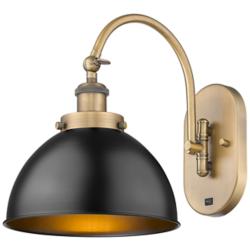 Ballston Urban 11" High Brushed Brass Wall Sconce
