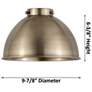 4_Ballston Urban 11" High Brushed Brass Wall Sconce more views