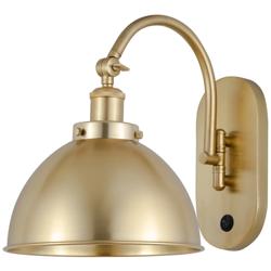 Ballston Urban 11" High Satin Gold LED Wall Sconce