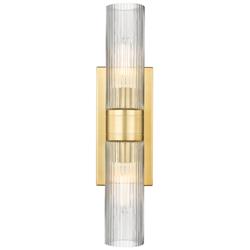 Ballston Urban 18" High 2-Light Satin Gold Bath Light