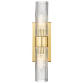 Ballston Urban 18" High 2-Light Satin Gold Bath Light Ballston Urban 18" High 2-Light Satin Gold Bath Light