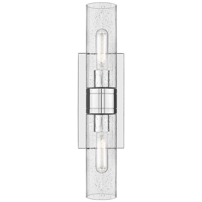 Image 1 Ballston Urban 18" Wide 2 Light Polished Chrome Bath Light With Seedy