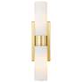 Ballston Urban 18" Wide Gold Matte White 2-Light Bath Light