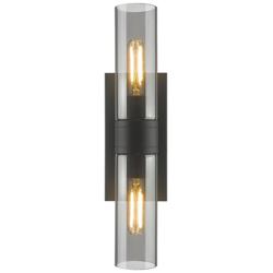 Ballston Urban 18" Wide Matte Black 2-Light Bath Light
