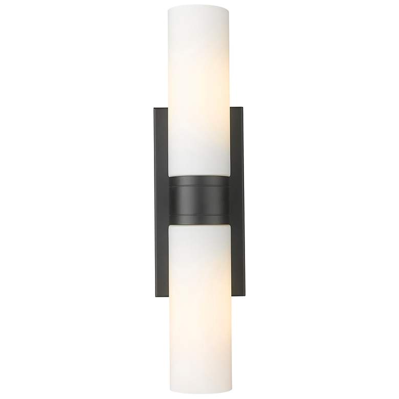 Image 1 Ballston Urban 18" Wide Matte Black 2-Light Bath Light