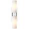 Ballston Urban 18"W 2 Light Chrome Bath Light w/ Striped White Shade