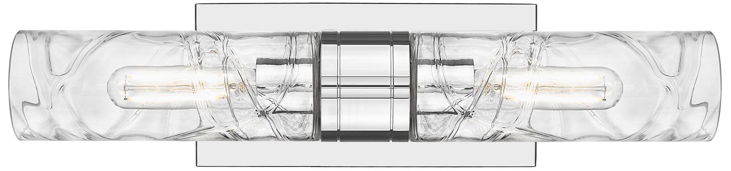 Image 2 Ballston Urban 18"W 2 Light Polished Chrome Bath Light w/ Deco Swirl S more views