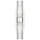 Ballston Urban 18"W 2 Light Polished Nickel Sconce w/ Striped Clear Sh