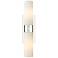 Ballston Urban 18"W 2 Light Polished Nickel Sconce w/ Striped White Sh