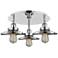 Ballston Urban 19.75"W 3 Light Polished Chrome Flush w/ Short Chrome S