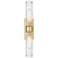Ballston Urban 24"W 2 Light Brushed Brass Bath Light With Deco Swirl S