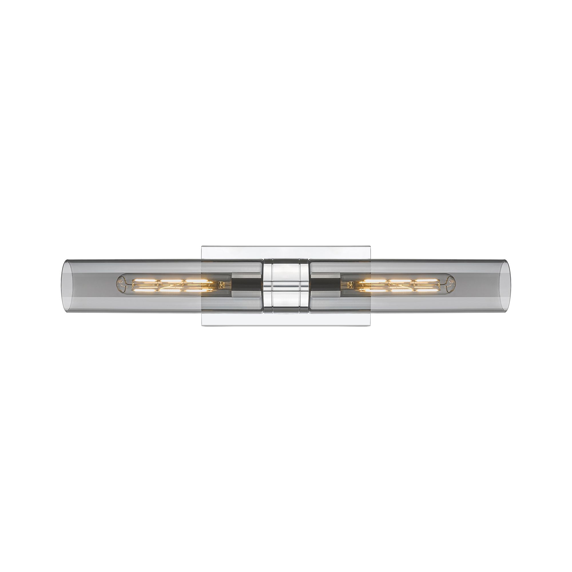 Image 2 Ballston Urban 24"W 2 Light Chrome Bath Light w/ Plated Smoke Shade more views