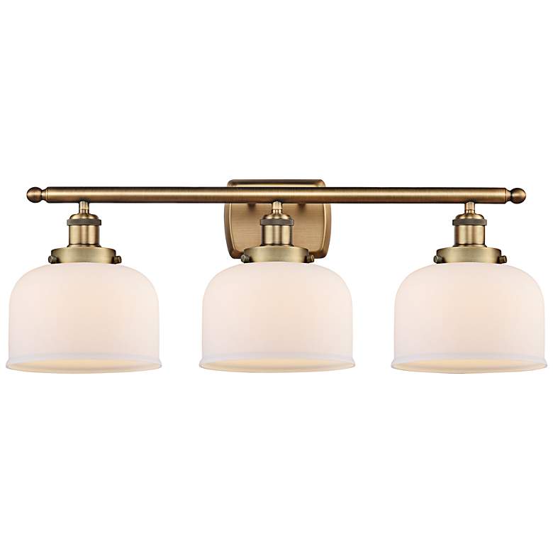 Image 1 Ballston Urban 26" Wide Brushed Brass 3-Light Bath Light